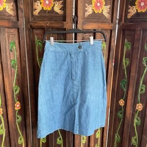 Fantastic Unbranded 1970’s jean skirt